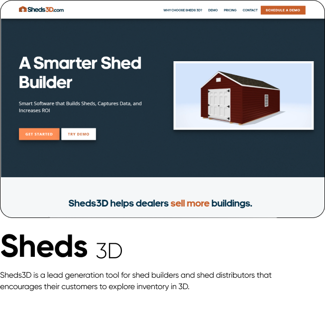 Sheds 3D website