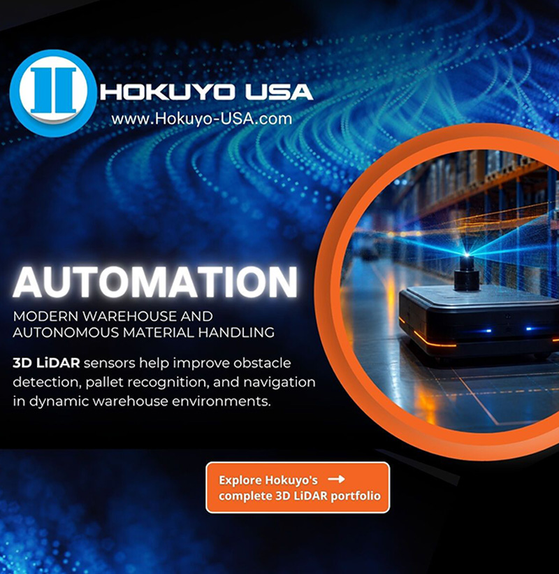 Responsive Hokuyo USA industrial website pages