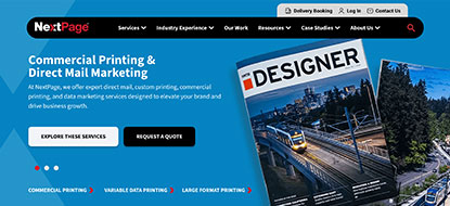 NextPage website preview